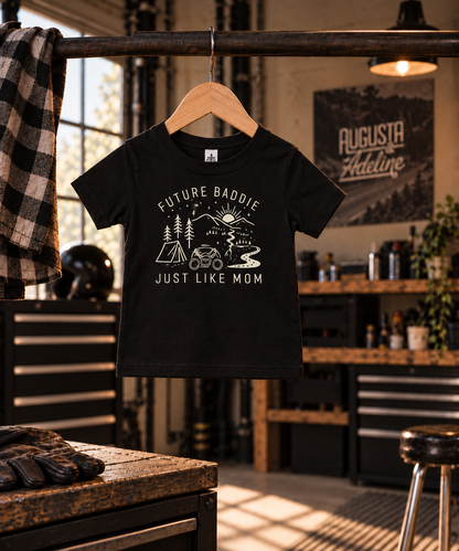 Just Like Mom — Toddler Tee Black